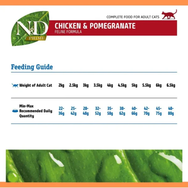 Farmina N&D Chicken & Pomegranate Grain Free Adult Dry Cat Food - Image 3