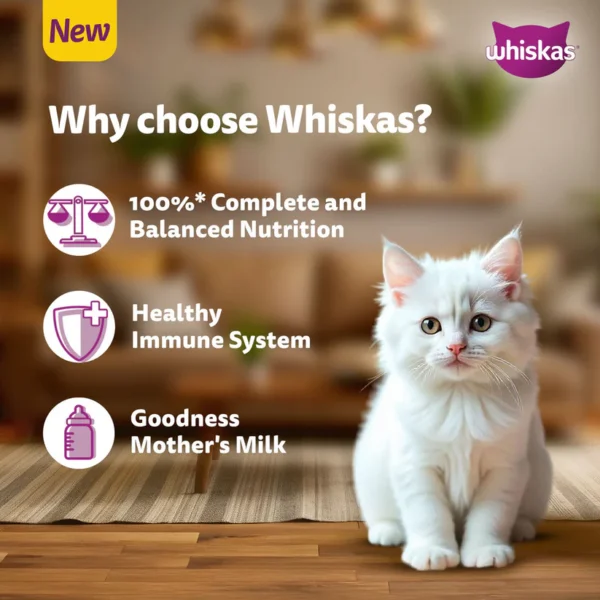 Whiskas Persian (3 In 1) Hair Solution Dry Food For Kitten - Image 3