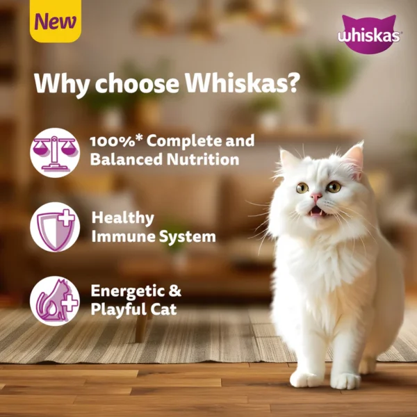 Whiskas Persian (3 In 1) Hair Solution Dry Food For Adult Cat - Image 3