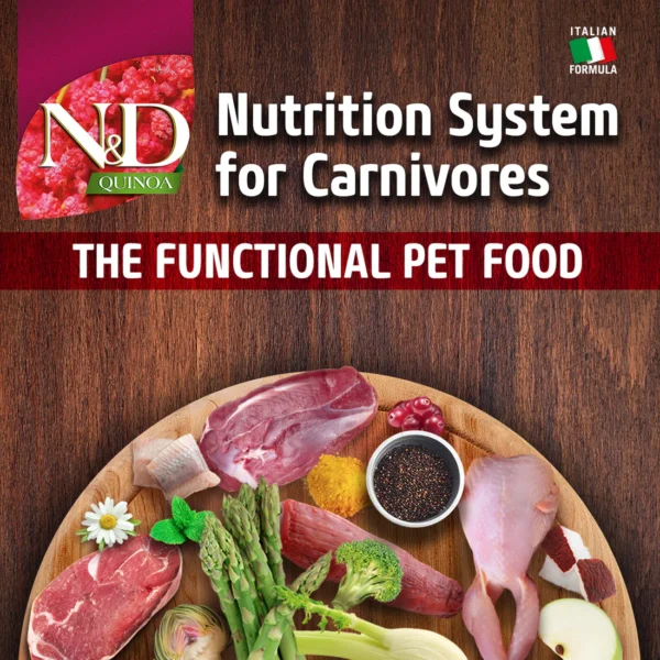 Farmina N&D Quinoa Weight Management Grain Free Cat Dry Food - Lamb, Broccoli & Asparagus - Image 3