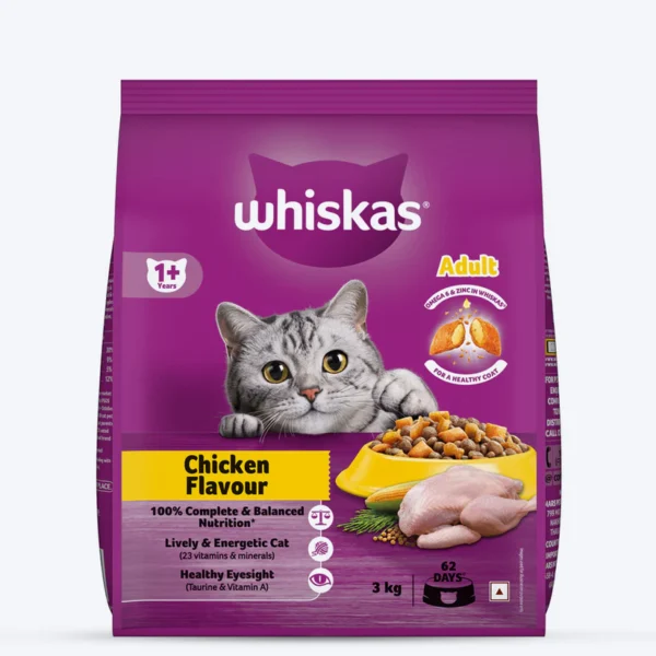 Whiskas Chicken Dry Food For Adult Cat